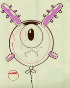 Plankton as a balloon.