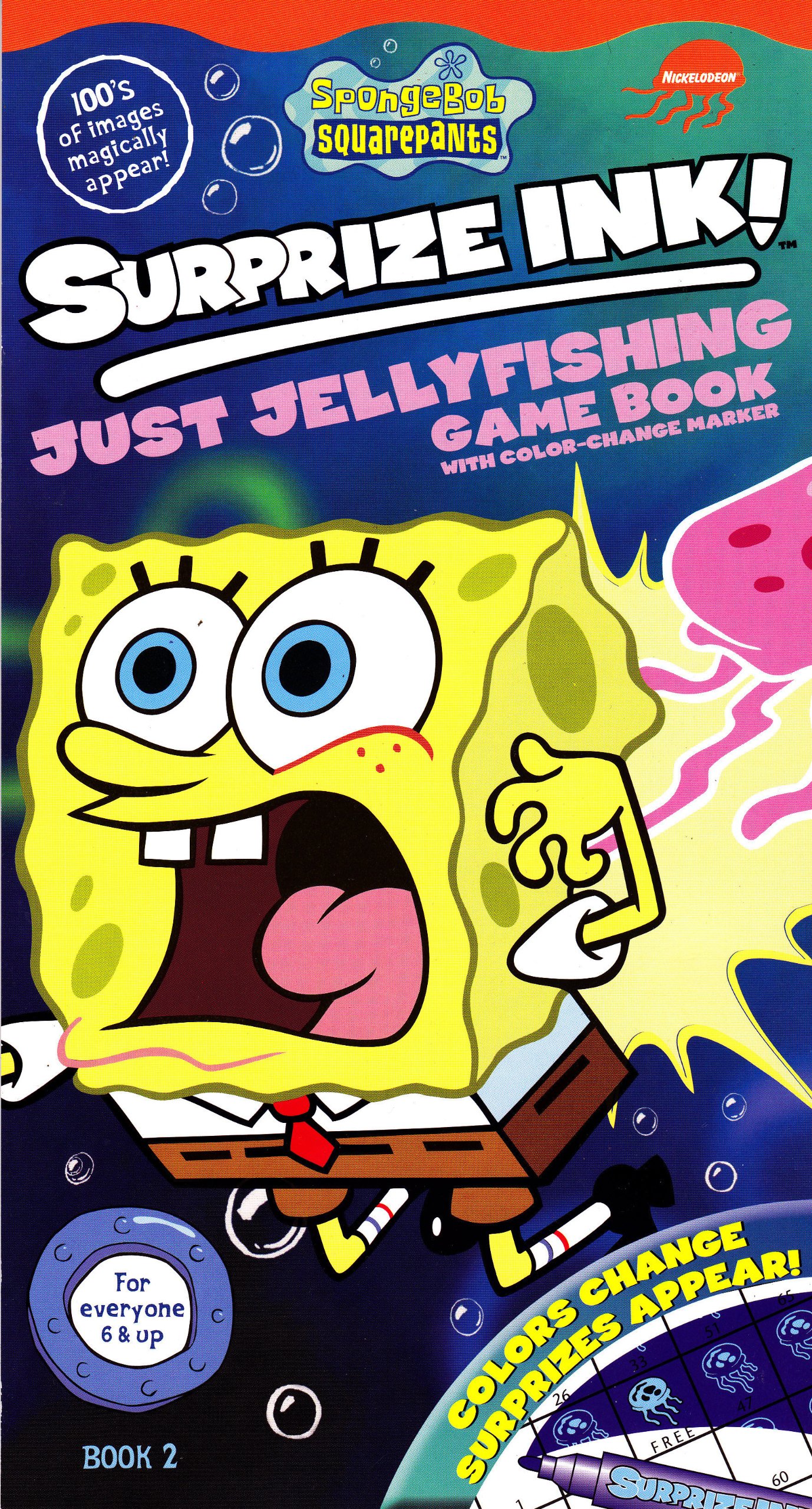 Coloring book  activity book:SpongeBob SquarePants Jellyfishing