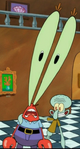Mr. Krabs with Giant Eyes & Squidward