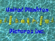 The United Plankton Pictures, Inc. logo used in the ending of the 1999 version of "Help Wanted."