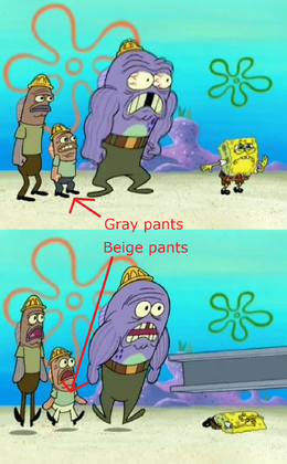 Pants Color Error