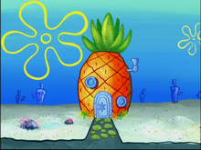 SpongeBob's pineapple house in Season 4-7