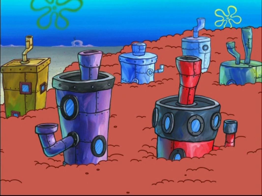 Bikini Bottom Houses