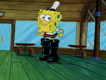 spongebob black shoes