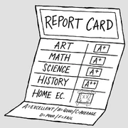 Squidina's report card