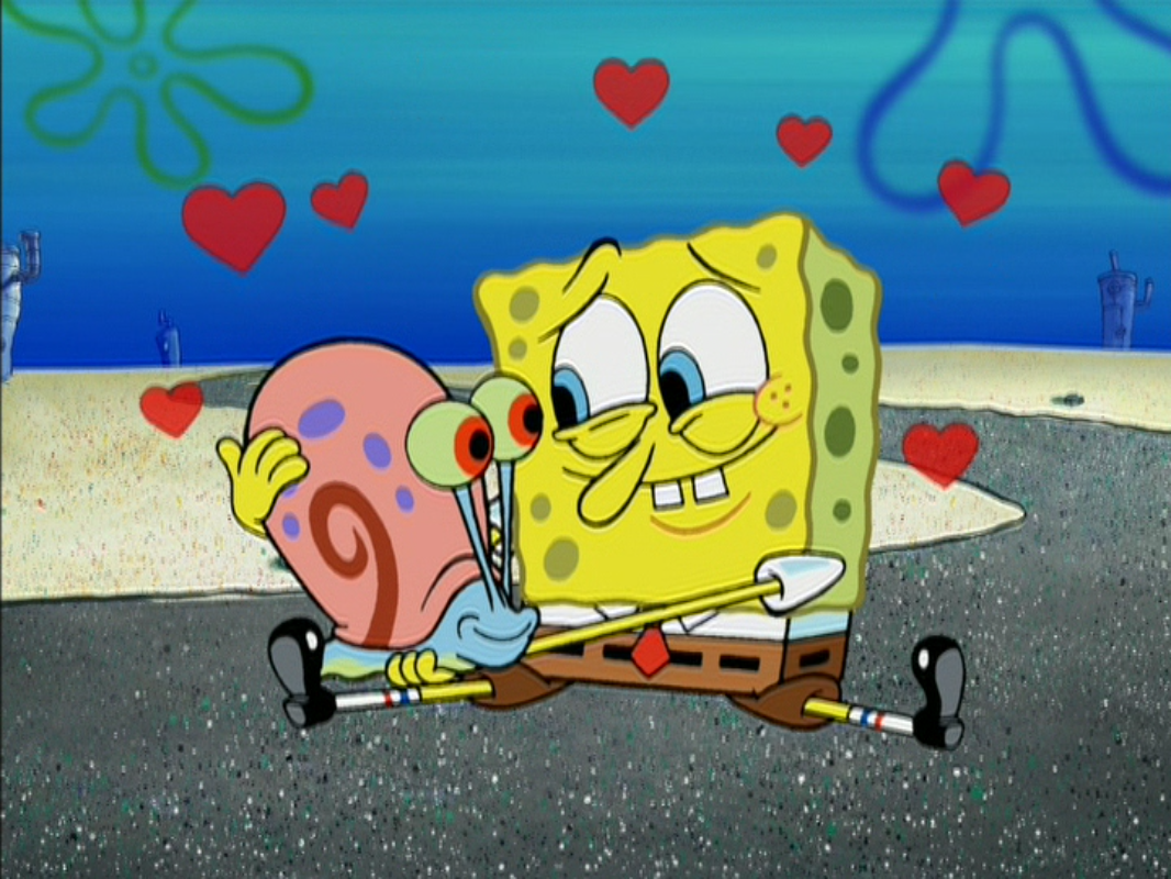 SpongeBob-Gary relationship.