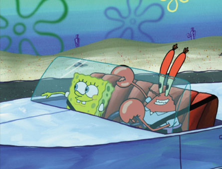 spongebob car crash