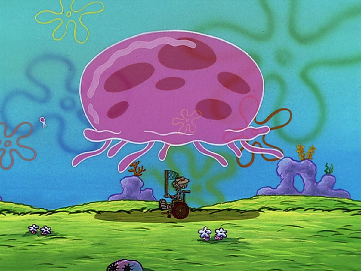 spongebob jellyfish sting