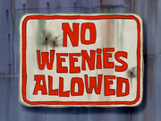 No Weenies Allowed title card