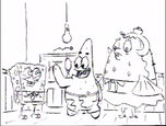 SpongeBob, Mrs Puff and Patrick storyboard