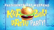 Krabby Patty Party Krabby Patty Konstruction