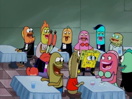 Floating cup of water.