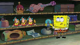 SpongeBob's missing eyelashes mistake in Lost and Found