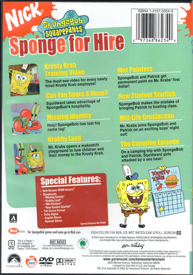 Sponge For Hire Encyclopedia Spongebobia Fandom