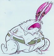 Tired Mr. Krabs.