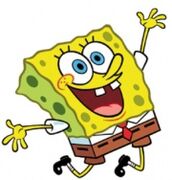 SpongeBob jumping