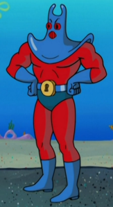 manta ray man spongebob patrick