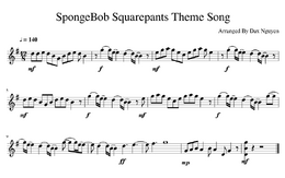 SB Theme Song Sheet Music