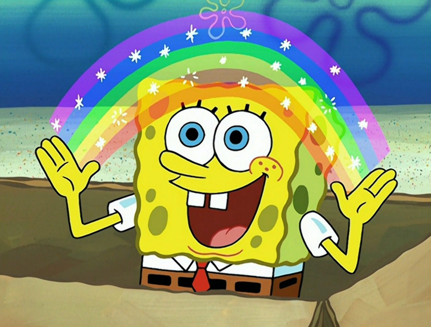 SpongeBob Uses His Imagination 🌈 Idiot Box Full Scene