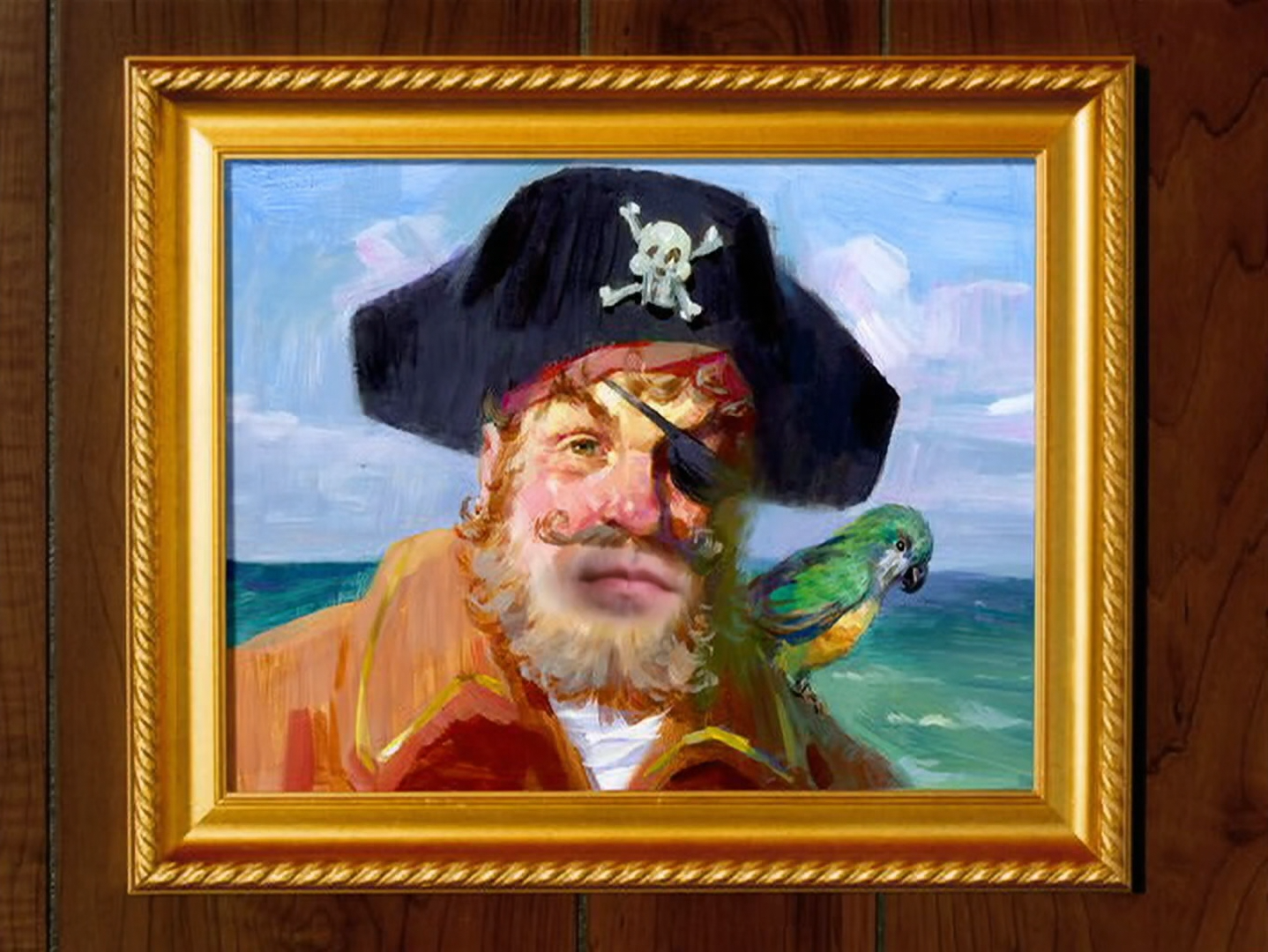 Spongebob Squarepants Painty The Pirate Patchy Painting Wall Art  Nickelodeon New