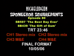 Spongebob 080 Completion Date