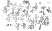 Un collage de poses de Arenita
