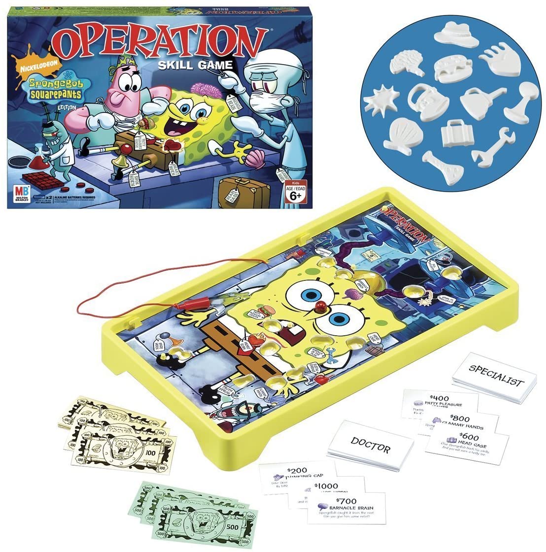 Life the Game of Spongebob Squarepants Instructions - Hasbro