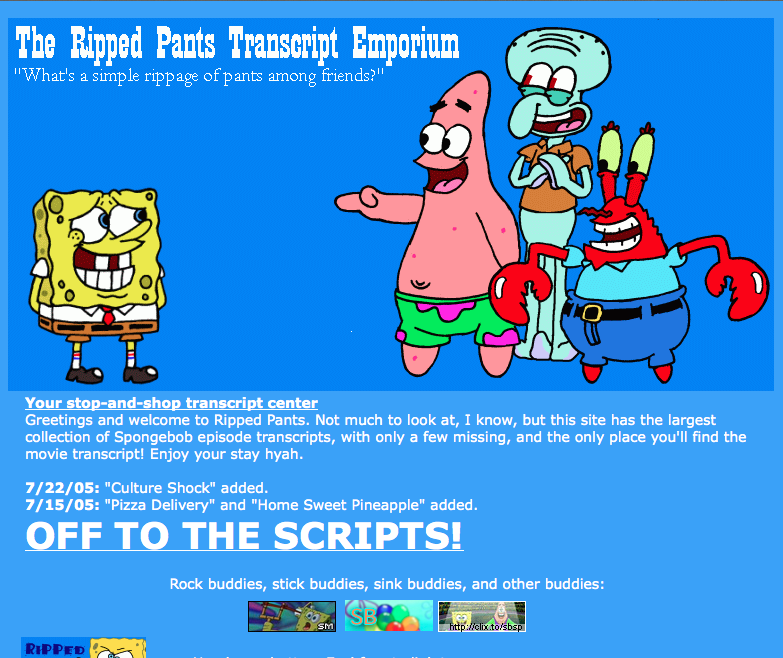 SpongeBob SquarePants: Ripped Pants - Scholastic Shop