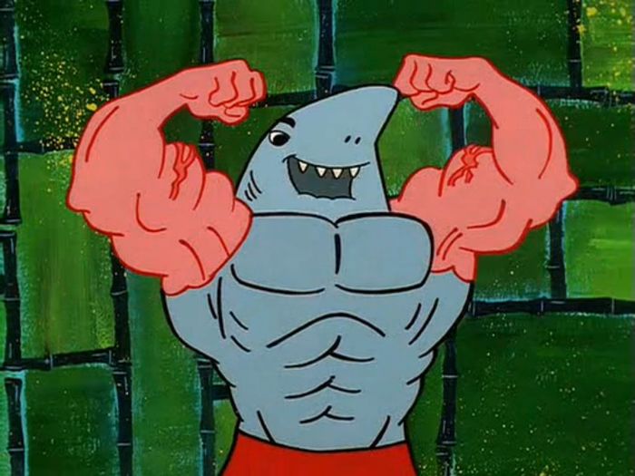 spongebob arm flex