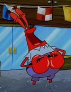 Mr Krabs laughing