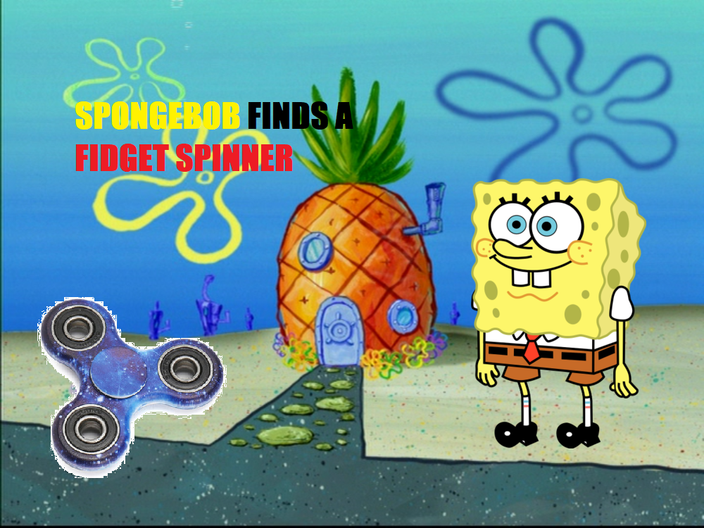 Spongebob fidget sale spinner