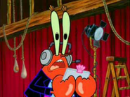 Mr Krabs offstage