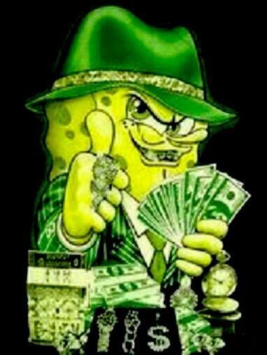 spongebob gangsta