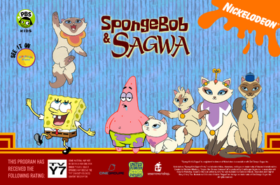 -SpongeBob & Sagwa- Spin-Off Print Ad