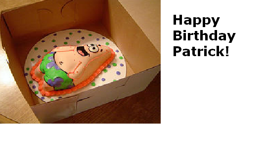 Patrick Star Birthday Card