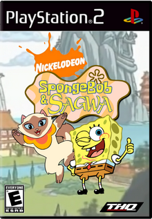 PS2 SpongeBob & Sagwa front