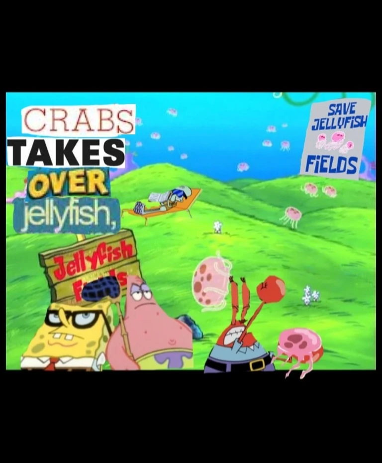 Crabs takes over jellyfish SpongeBob Fanon Wiki Fandom