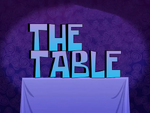 The table