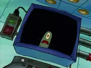Plankton csapdába esik Karen képernyőjén