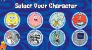 An older version of the character select screen.