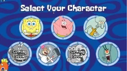 An older version of the character select screen.