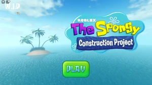 The first run's title screen using the outdated logo.