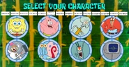 The current character select screen.