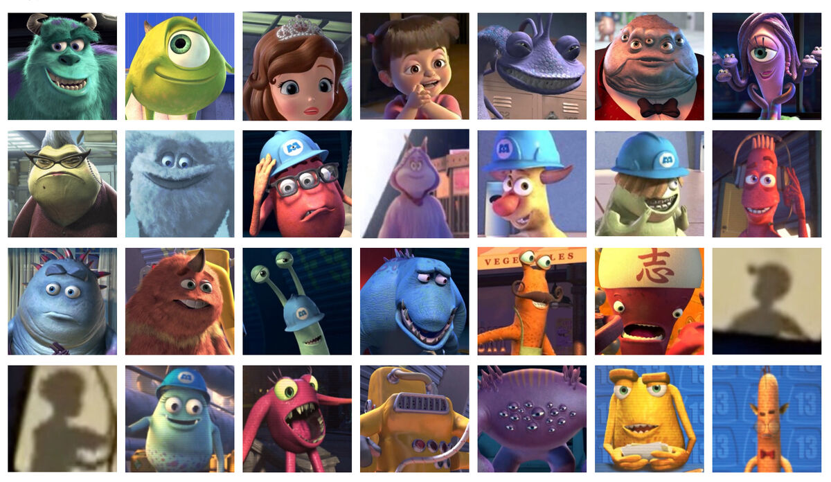 Every Character in Monsters Inc by @entertainment720 - Listium