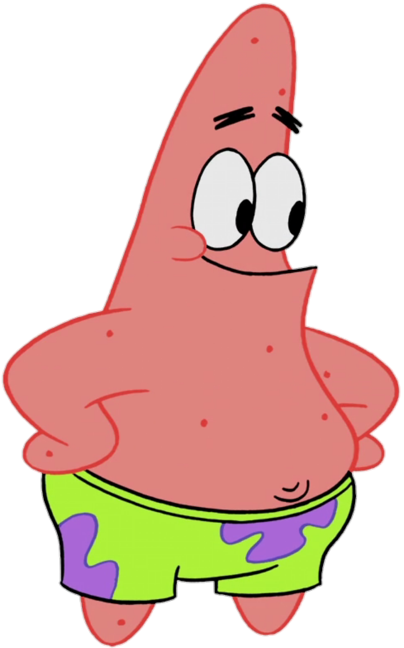 Patrick Star become thin and hollow-cheeked Stock Vector Image