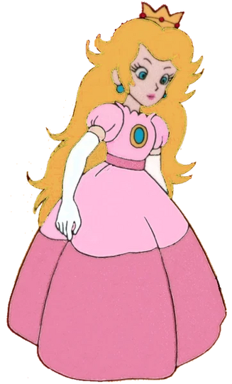 young princess peach crowned empress of the mushroom | Stable Diffusion