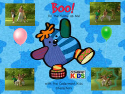 Boo the Pear-Shaped Patchwork Creature, Discovery Kids Wiki