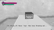 A mysterious voice comes from the radio.