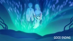 The Good Ending screen