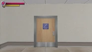 The door to the stairs.
